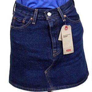 Levi's Deconstructed Denim Blue Jean Skirt, Waist Size 25